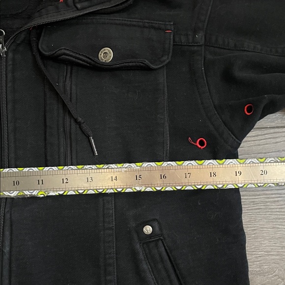 Lululemon black red Zip up hoodie jacket size small - Picture 12 of 15